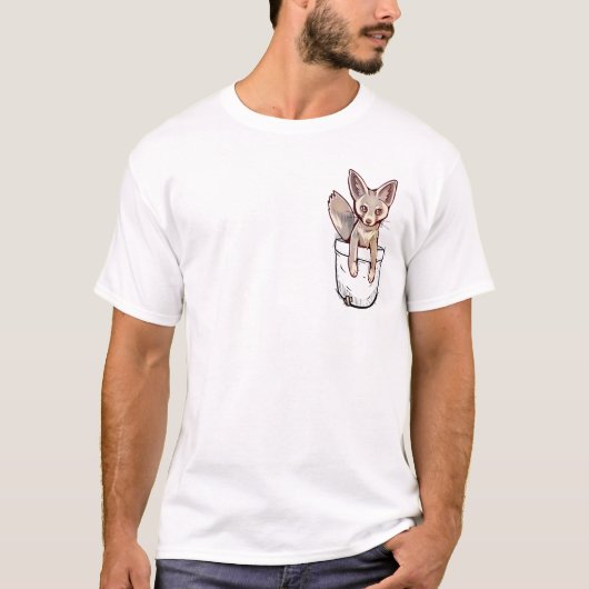 Pocket Niedlichen Ruppells Fox T-Shirt (Vorderseite)
