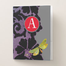 POCKET-ORDNER IN BLAU CUSTOM INITIAL