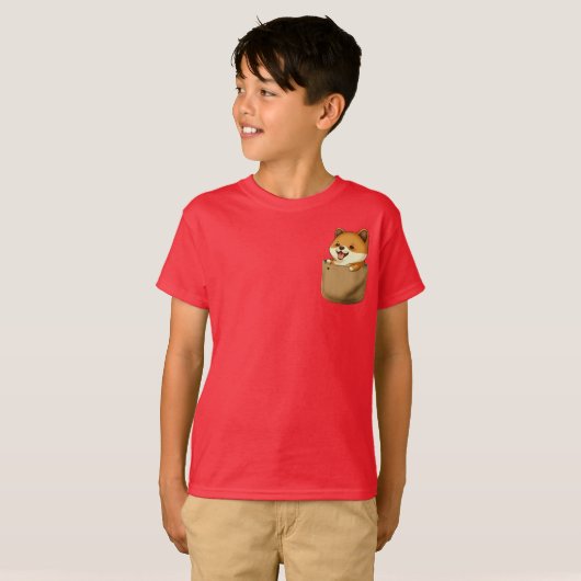 Pocket Pals for Kids - Shiba Inu Edition T-Shirt (Vorne ganz)