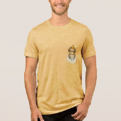 Pocket Party Sloth Tri-Blend Shirt (Vorderseite)