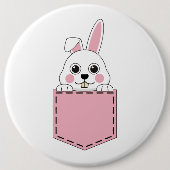 Pocket Pet Bunny Button (Vorderseite)