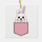 Pocket Pet Bunny Keramikornament (Vorderseite)