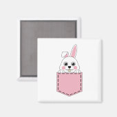 Pocket Pet Bunny Magnet (Vorderseite/Rückseite)