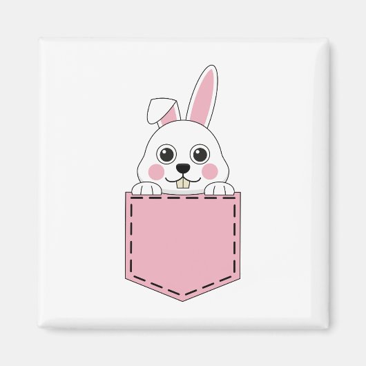 Pocket Pet Bunny Magnet (Vorne)