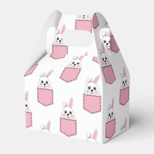 Pocket Pet Bunny Pattern Geschenkschachtel (Vorderseite)