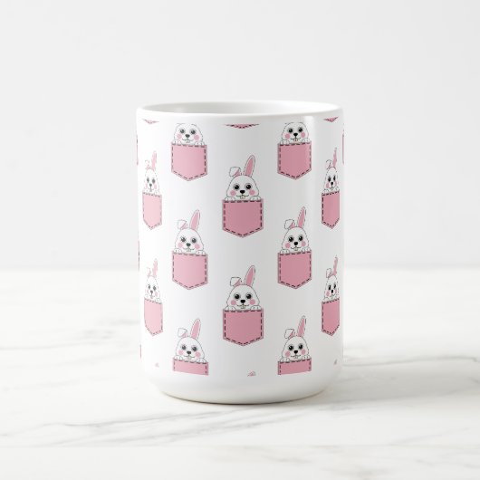 Pocket Pet Bunny Pattern Kaffeetasse (Mittel)