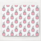 Pocket Pet Bunny Pattern Mousepad (Vorne)