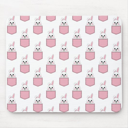 Pocket Pet Bunny Pattern Mousepad (Vorne)