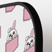 Pocket Pet Bunny Pattern Pickleball Schläger (Linke Seite)