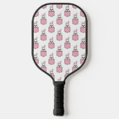 Pocket Pet Bunny Pattern Pickleball Schläger (Rückseite)