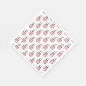 Pocket Pet Bunny Pattern Serviette (Ecke)