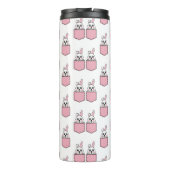 Pocket Pet Bunny Pattern Thermosbecher (Rückseite)
