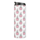 Pocket Pet Bunny Pattern Thermosbecher (Nach rechts gedreht)