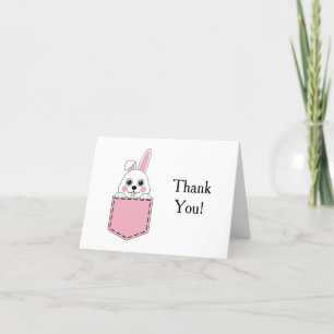 Pocket Pet Bunny personalisieren Dankeskarte