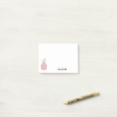 Pocket Pet Bunny personalisieren Post-it Klebezettel (Auf Schreibtisch)