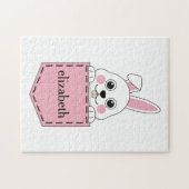 Pocket Pet Bunny personalisieren Puzzle (Horizontal)