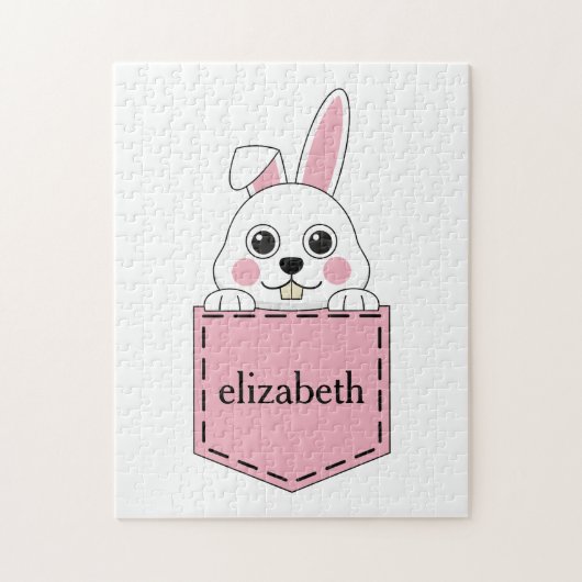 Pocket Pet Bunny personalisieren Puzzle (Vertikal)