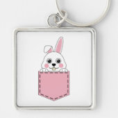 Pocket Pet Bunny Schlüsselanhänger (Vorne)