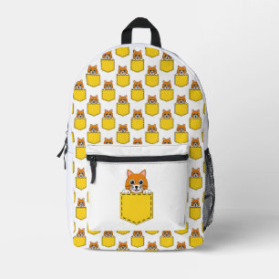 Pocket Pet Cat Muster Bedruckter Rucksack