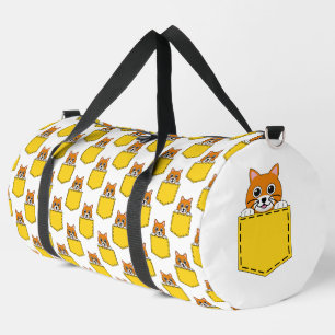 Pocket Pet Cat Muster Duffle Bag