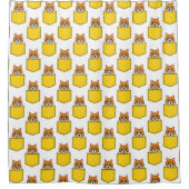 Pocket Pet Cat Muster Duschvorhang (Vorderseite)