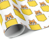 Pocket Pet Cat Muster Geschenkpapier (Rolleneckpunkt)