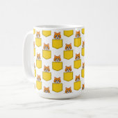 Pocket Pet Cat Muster Kaffeetasse (Vorderseite Links)