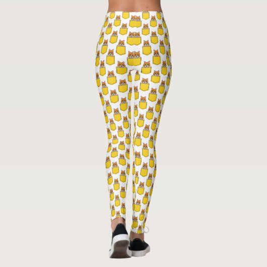 Pocket Pet Cat Muster Leggings (Rückseite)