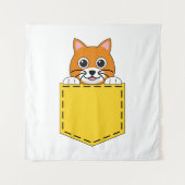 Pocket Pet Cat Wandteppich (Vorderseite)