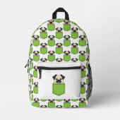 Pocket Pet Dog Muster Bedruckter Rucksack (Vorderseite)