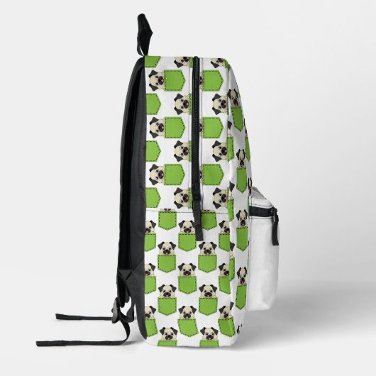 Pocket Pet Dog Muster Bedruckter Rucksack (Links)