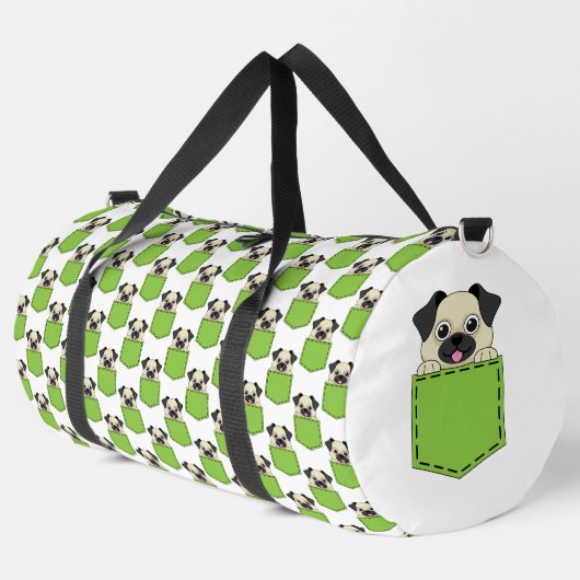 Pocket Pet Dog Muster Duffle Bag (Linke Ecke)