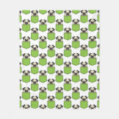 Pocket Pet Dog Muster Fleecedecke (Vorderseite)