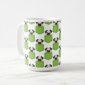 Pocket Pet Dog Muster Kaffeetasse (Vorderseite Links)