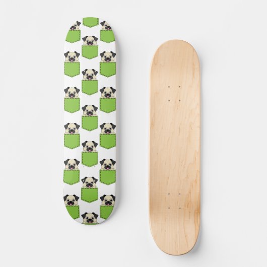 Pocket Pet Dog Muster Skateboard (Vorderseite)