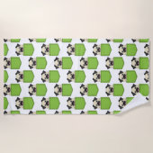 Pocket Pet Dog Muster Strandtuch (Vorderseite)