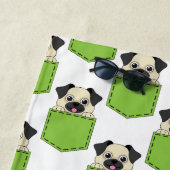 Pocket Pet Dog Muster Strandtuch (Beispiel)