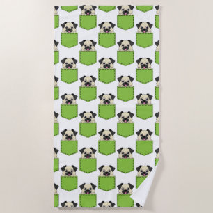 Pocket Pet Dog Muster Strandtuch