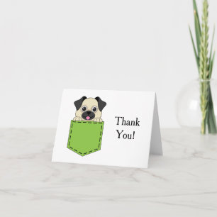 Pocket Pet Hund personalisieren Dankeskarte