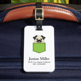 Pocket Pet Hund personalisieren Gepäckanhänger