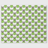 Pocket Pet Hund personalisieren Geschenkpapier (Flach)