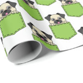 Pocket Pet Hund personalisieren Geschenkpapier (Rolleneckpunkt)