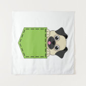 Pocket Pet Hund Wandteppich (Vorderseite (Horizontal))
