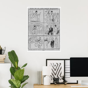 Pocket Phones Vorhersagen Drucken Poster