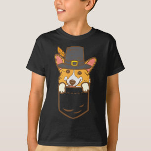 Pocket Pilgrim Welsh Corgi Dog Lover Niedlich Than T-Shirt