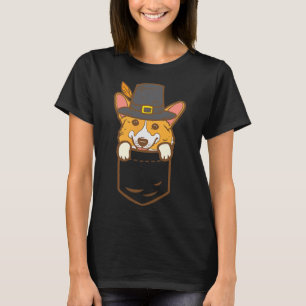 Pocket Pilgrim Welsh Corgi Dog Lover Niedlich Than T-Shirt
