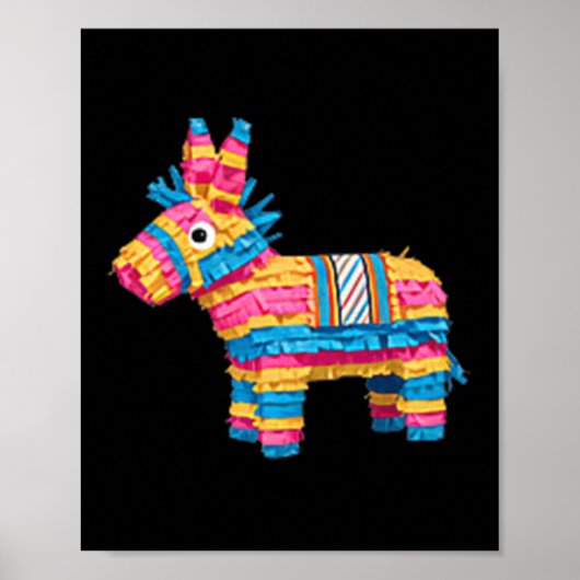 Pocket Pinata Serape Cinco De Mayo Mexican Fiesta Poster (Vorne)