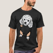 Pocket Poodle Füße Niedlich Mini Spielzeug Haustie T-Shirt (Vorderseite)