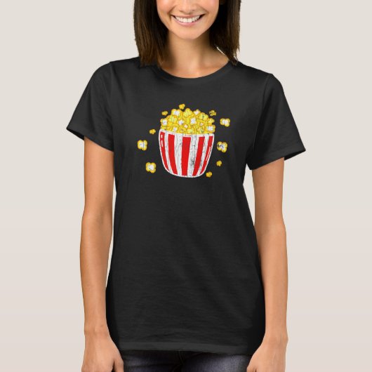 Pocket Popcorn Pop Mais Eater Grafik T-Shirt (Vorderseite)