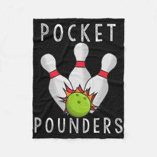 Pocket Pounders Bowling Team League Lässig Cotton Fleecedecke